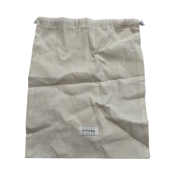 Piyama Drawstring Bag in Cream - Picture 1 of 4